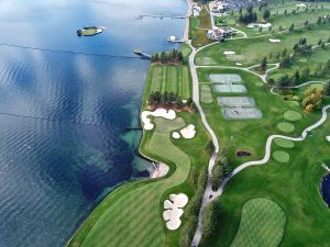 CDA Resort 13th Approach Aerial